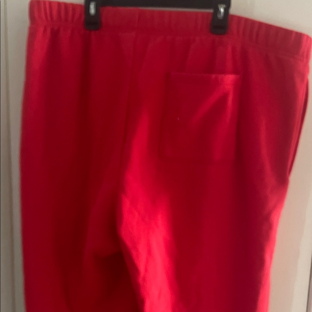 Universal Thread Red Joggers with White Script - Picture 6 of 7